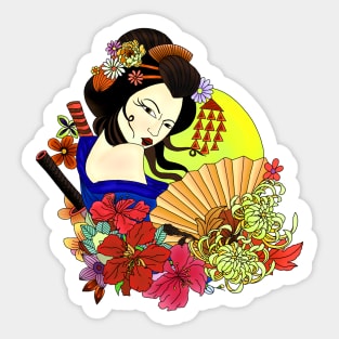 Geisha Sticker